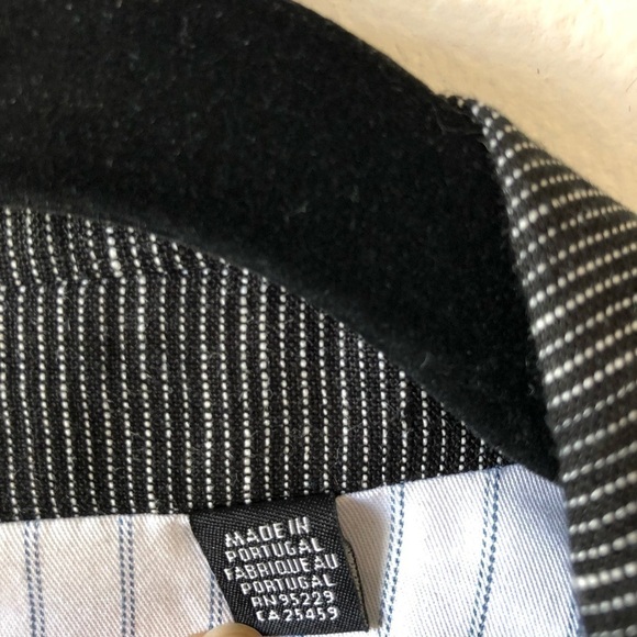 Ted Baker Black Naver-Fine Striped Linen Double-Breasted Blazer 4 40 - Picture 13 of 16